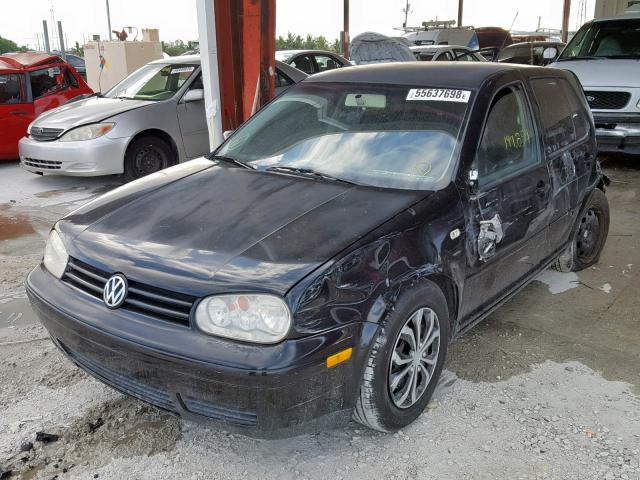 9BWFL61J454022665 - 2005 VOLKSWAGEN GOLF GL BLACK photo 2