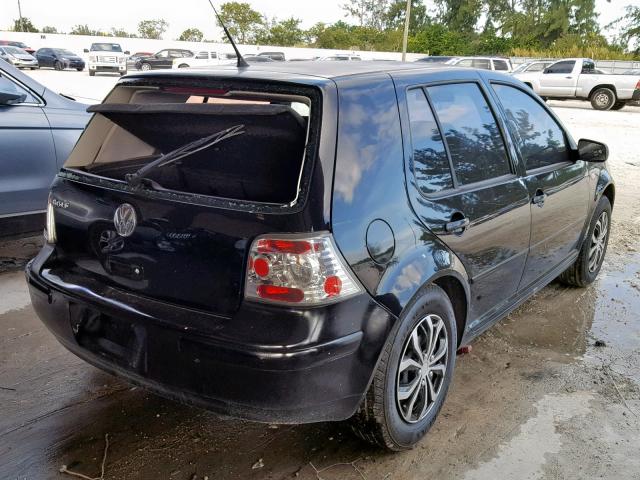 9BWFL61J454022665 - 2005 VOLKSWAGEN GOLF GL BLACK photo 4