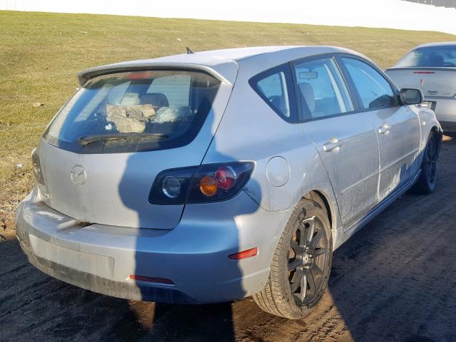 JM1BK143941130579 - 2004 MAZDA 3 HATCHBAC SILVER photo 4