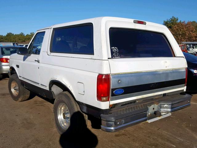 1FMEU15N6SLA07441 - 1995 FORD BRONCO U10 WHITE photo 3