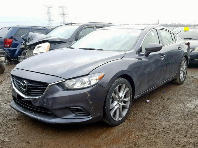 JM1GJ1V54G1423898 - 2016 MAZDA 6 TOURING GRAY photo 2