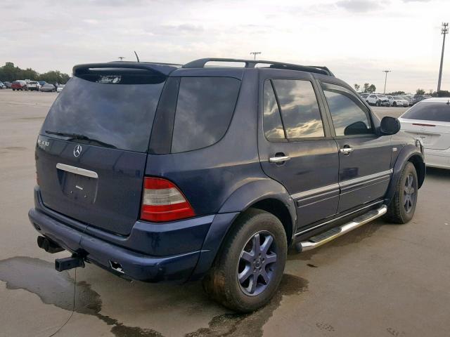 4JGAB72E9YA191418 - 2000 MERCEDES-BENZ ML 430 BLUE photo 4