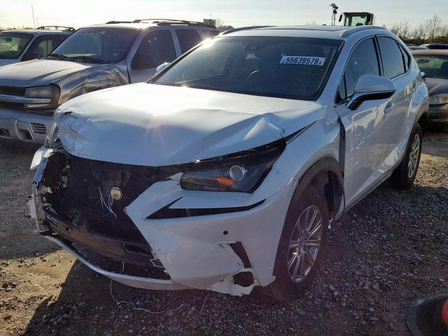 JTJYARBZ4J2089431 - 2018 LEXUS NX 200T WHITE photo 2