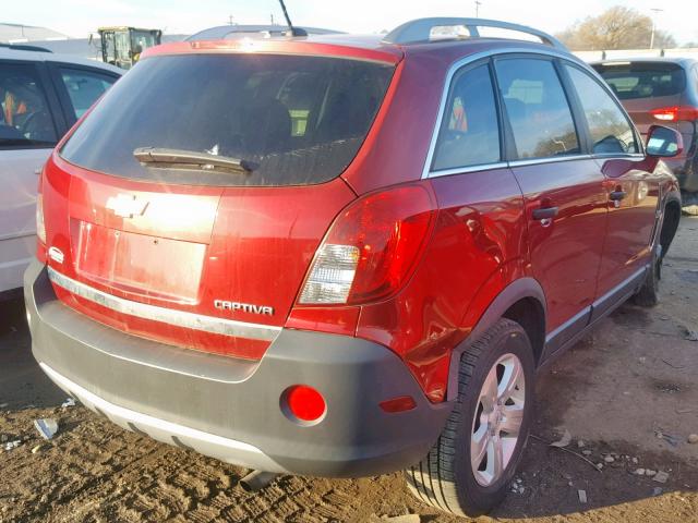 3GNAL2EK9DS554080 - 2013 CHEVROLET CAPTIVA LS RED photo 4