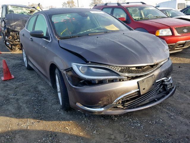 1C3CCCAB7FN689041 - 2015 CHRYSLER 200 LIMITE GRAY photo 1