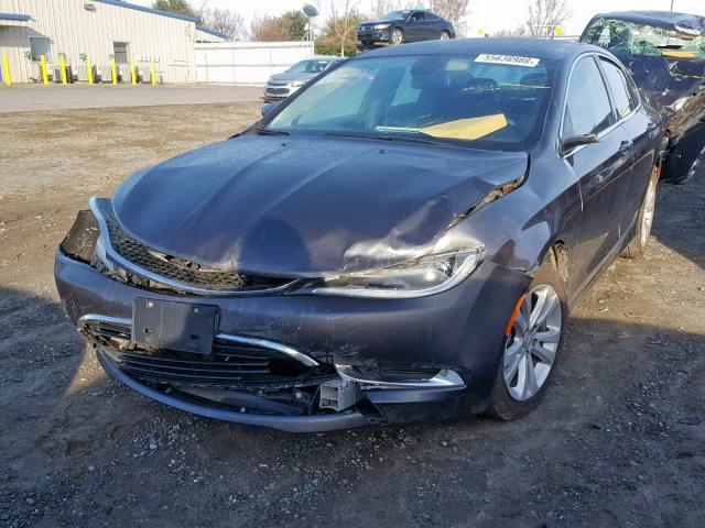 1C3CCCAB7FN689041 - 2015 CHRYSLER 200 LIMITE GRAY photo 2