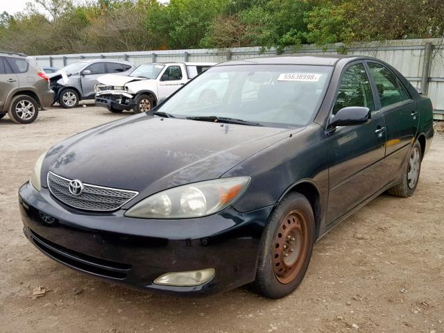 JTDBE32K920053051 - 2002 TOYOTA CAMRY LE BLACK photo 2