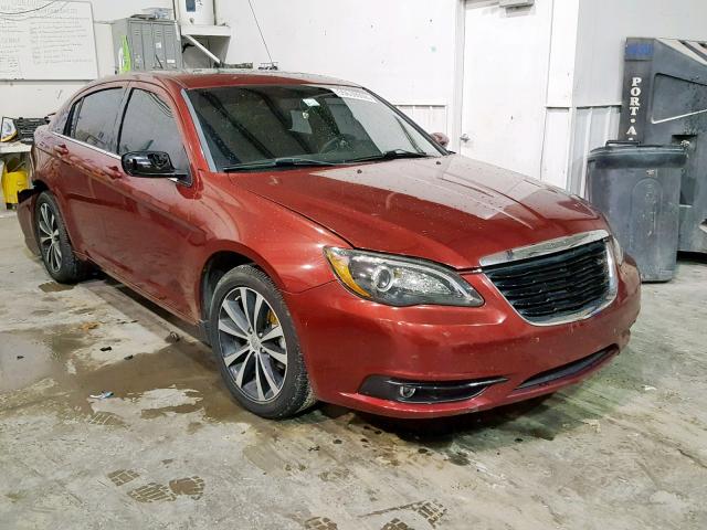 1C3CCBBG4DN720019 - 2013 CHRYSLER 200 TOURIN MAROON photo 1