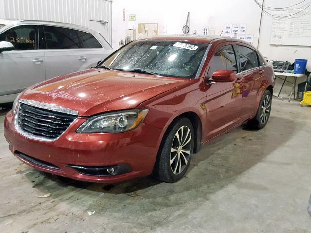 1C3CCBBG4DN720019 - 2013 CHRYSLER 200 TOURIN MAROON photo 2