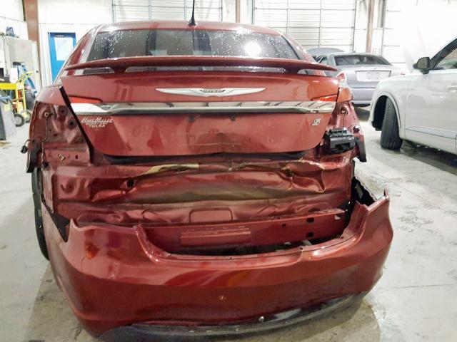 1C3CCBBG4DN720019 - 2013 CHRYSLER 200 TOURIN MAROON photo 9