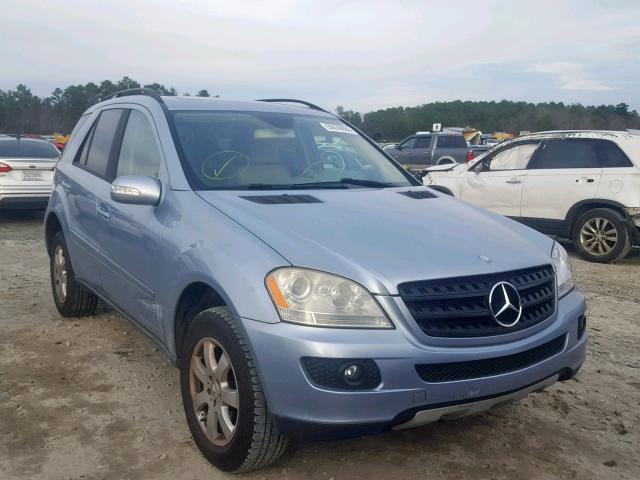 4JGBB86EX6A090275 - 2006 MERCEDES-BENZ ML 350 BLUE photo 1