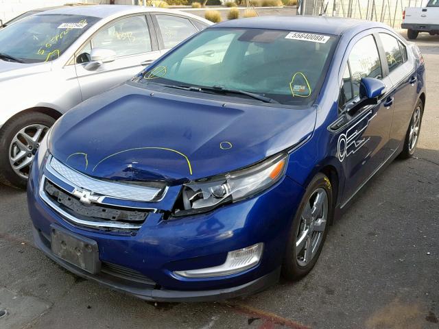 1G1RF6E4XDU146921 - 2013 CHEVROLET VOLT BLUE photo 2