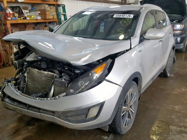 KNDPCCA61F7758102 - 2015 KIA SPORTAGE E SILVER photo 2