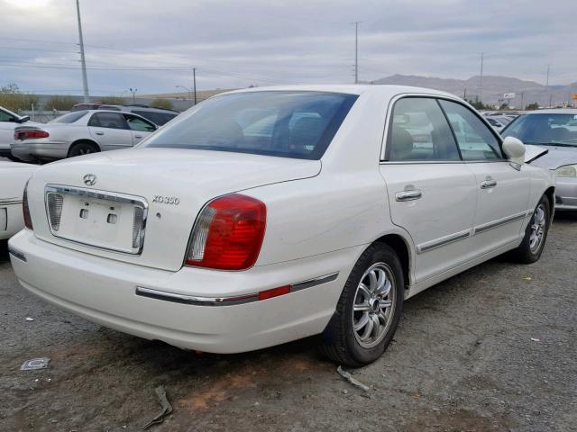 KMHFU45EX5A422901 - 2005 HYUNDAI XG 350 WHITE photo 4