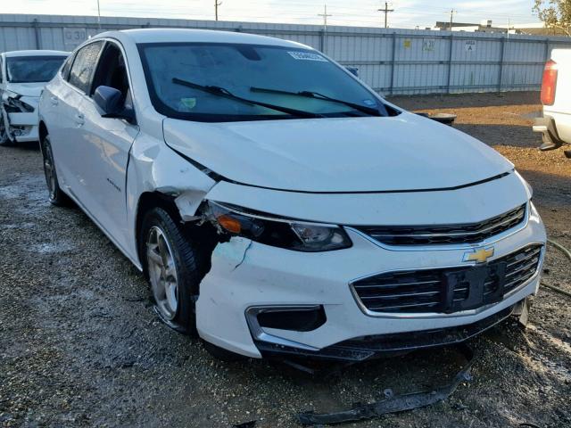 1G1ZB5ST6GF194278 - 2016 CHEVROLET MALIBU LS WHITE photo 1