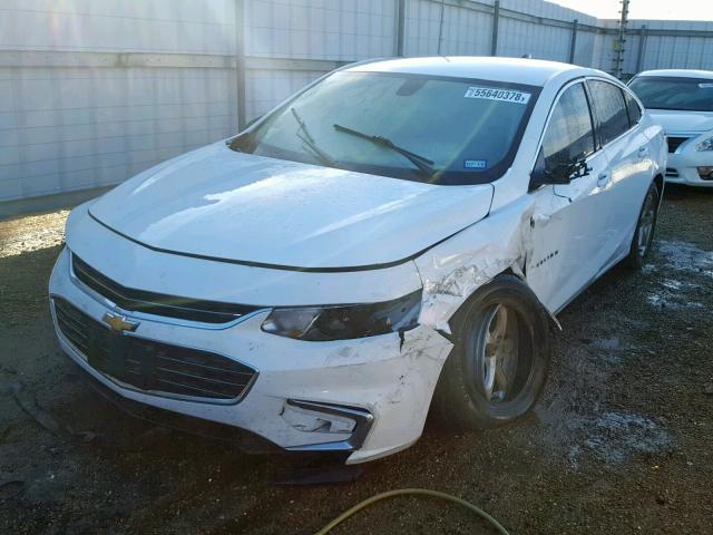 1G1ZB5ST6GF194278 - 2016 CHEVROLET MALIBU LS WHITE photo 2