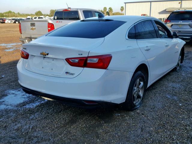 1G1ZB5ST6GF194278 - 2016 CHEVROLET MALIBU LS WHITE photo 4
