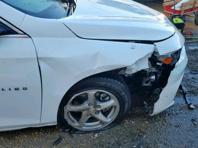 1G1ZB5ST6GF194278 - 2016 CHEVROLET MALIBU LS WHITE photo 9