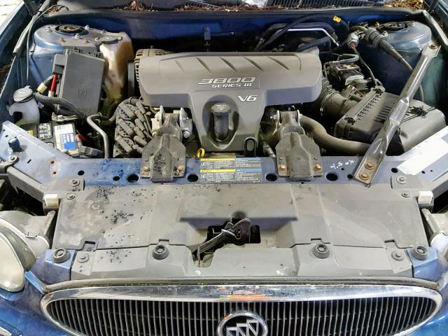 2G4WD532X51336206 - 2005 BUICK LACROSSE C BLUE photo 7