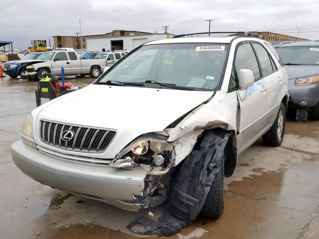 JTJGF10U520132127 - 2002 LEXUS RX 300 WHITE photo 2