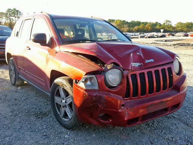1J8FT47028D580251 - 2008 JEEP COMPASS SP RED photo 1
