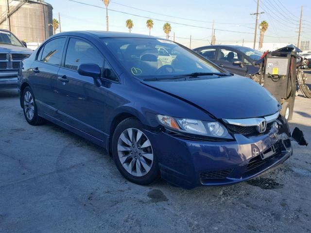 2HGFA16979H515042 - 2009 HONDA CIVIC EXL BLUE photo 1