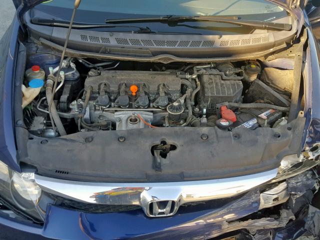 2HGFA16979H515042 - 2009 HONDA CIVIC EXL BLUE photo 7