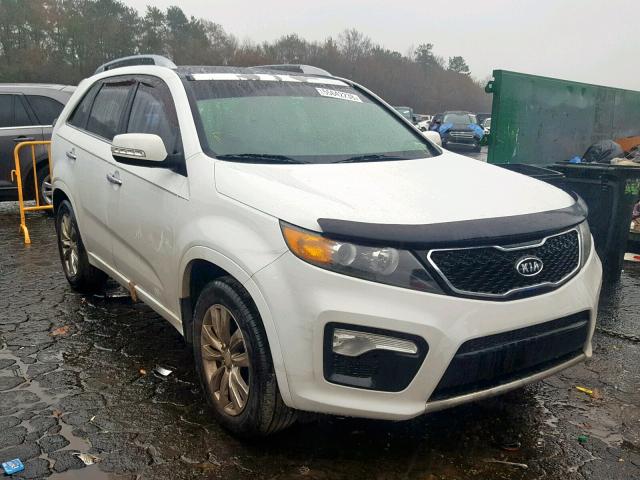 5XYKW4A29DG385900 - 2013 KIA SORENTO SX WHITE photo 1