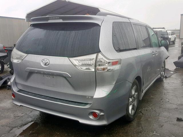 5TDXK3DCXBS051875 - 2011 TOYOTA SIENNA SPO SILVER photo 4