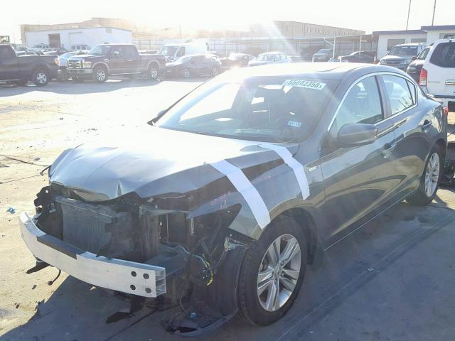 19VDE3F71DE301472 - 2013 ACURA ILX HYBRID GRAY photo 2