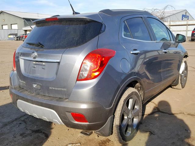 KL4CJBSB0DB211854 - 2013 BUICK ENCORE CON GRAY photo 4