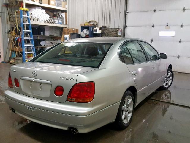 JT8BD69S430186021 - 2003 LEXUS GS 300 SILVER photo 4