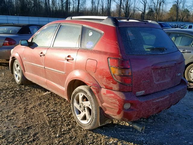 5Y2SM64814Z434123 - 2004 PONTIAC VIBE RED photo 3