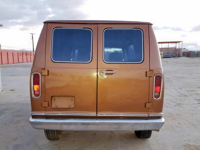 E24HHBC2970 - 1978 FORD ECONO E250 GOLD photo 9