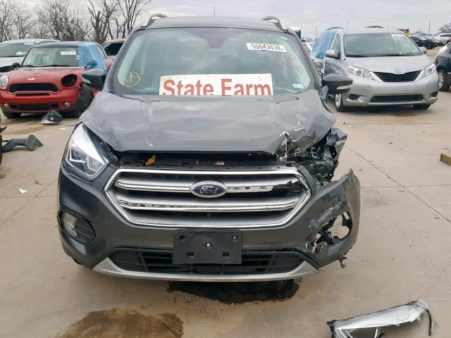 1FMCU0J90HUE93631 - 2017 FORD ESCAPE TIT GRAY photo 9