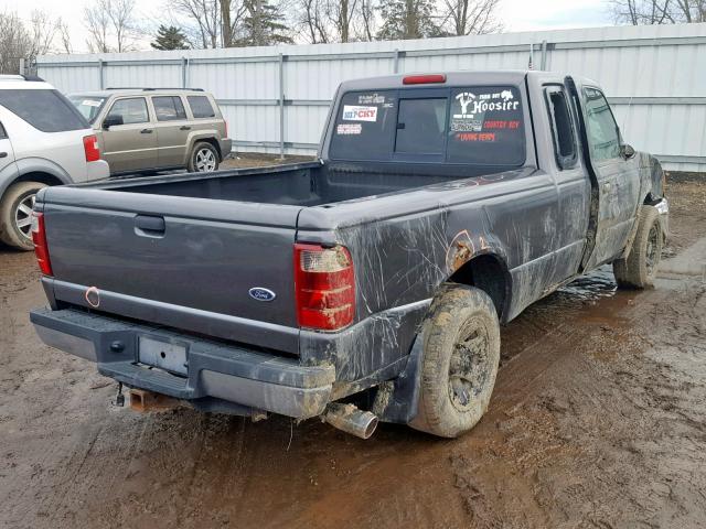 1FTZR44U74PA81125 - 2004 FORD RANGER SUP GRAY photo 4