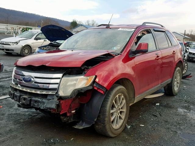 2FMDK48C07BA90272 - 2007 FORD EDGE SEL RED photo 2