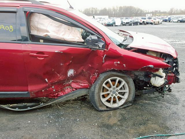 2FMDK48C07BA90272 - 2007 FORD EDGE SEL RED photo 9