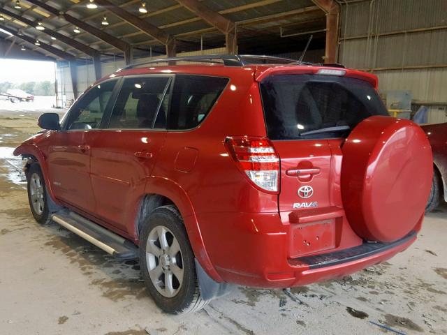 2T3YF4DVXBW075771 - 2011 TOYOTA RAV4 LIMIT RED photo 3