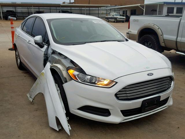 3FA6P0G77FR143597 - 2015 FORD FUSION S WHITE photo 1