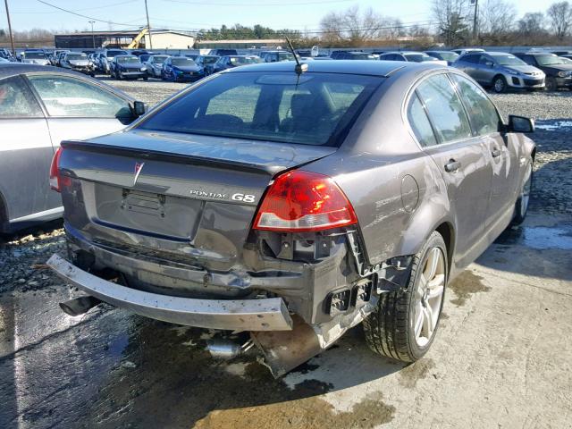 6G2ER57799L209655 - 2009 PONTIAC G8 GRAY photo 4