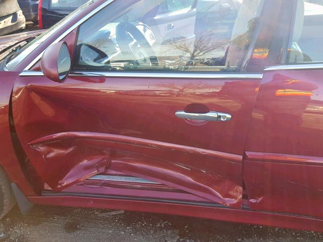 2G4WD532151227228 - 2005 BUICK LACROSSE C MAROON photo 9