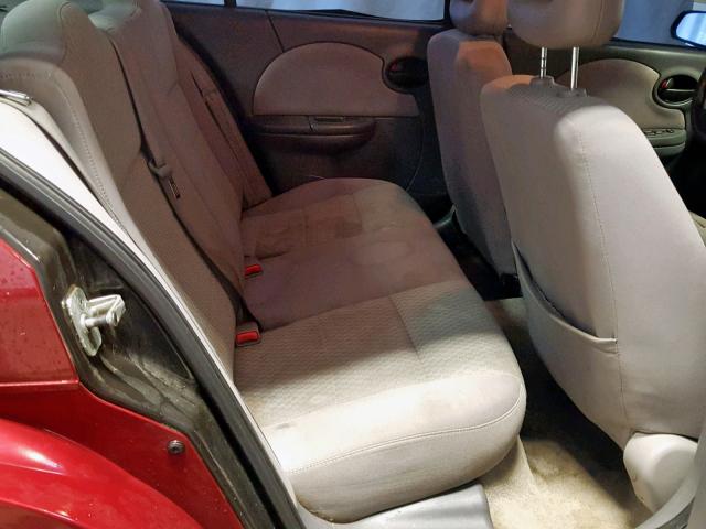 1G8AJ55F56Z134187 - 2006 SATURN ION LEVEL RED photo 6