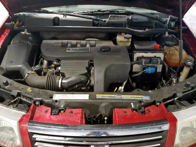 1G8AJ55F56Z134187 - 2006 SATURN ION LEVEL RED photo 7