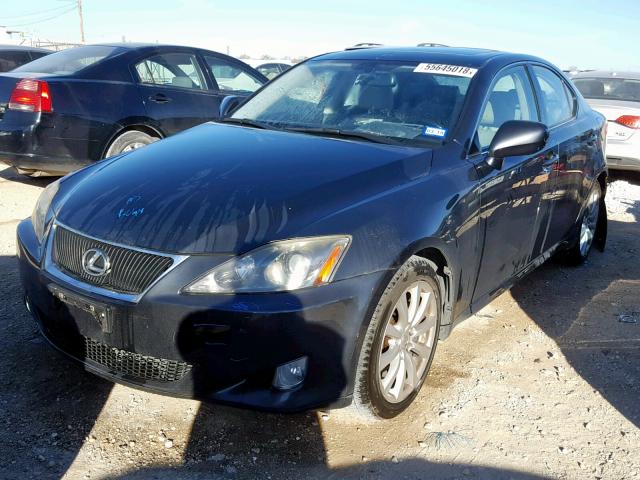 JTHCK262965005641 - 2006 LEXUS IS 250 BLACK photo 2