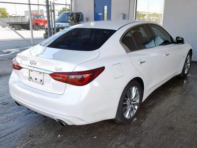 JN1EV7AP8JM352199 - 2018 INFINITI Q50 LUXE WHITE photo 4