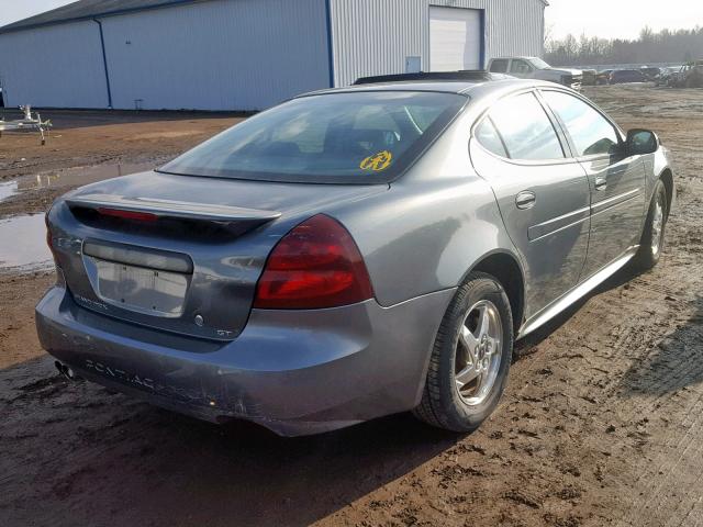 2G2WS522441369586 - 2004 PONTIAC GRAND PRIX GRAY photo 4