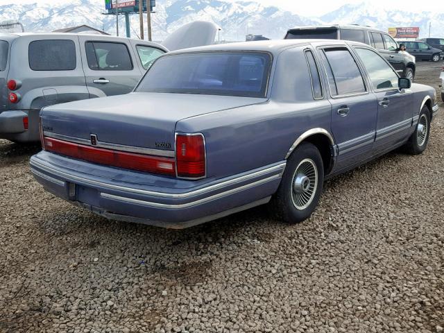 1LNCM81W5MY647211 - 1991 LINCOLN TOWN CAR E BLUE photo 4