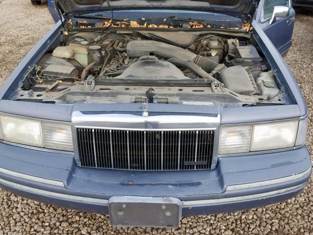 1LNCM81W5MY647211 - 1991 LINCOLN TOWN CAR E BLUE photo 7