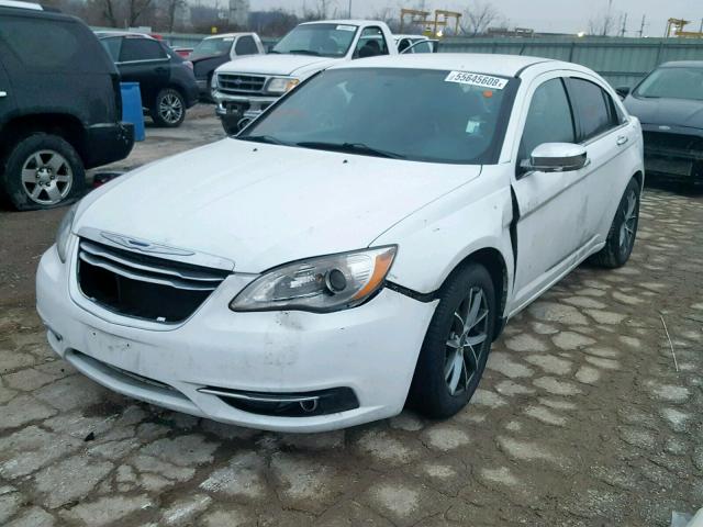 1C3CCBCG5EN136051 - 2014 CHRYSLER 200 LIMITE WHITE photo 2